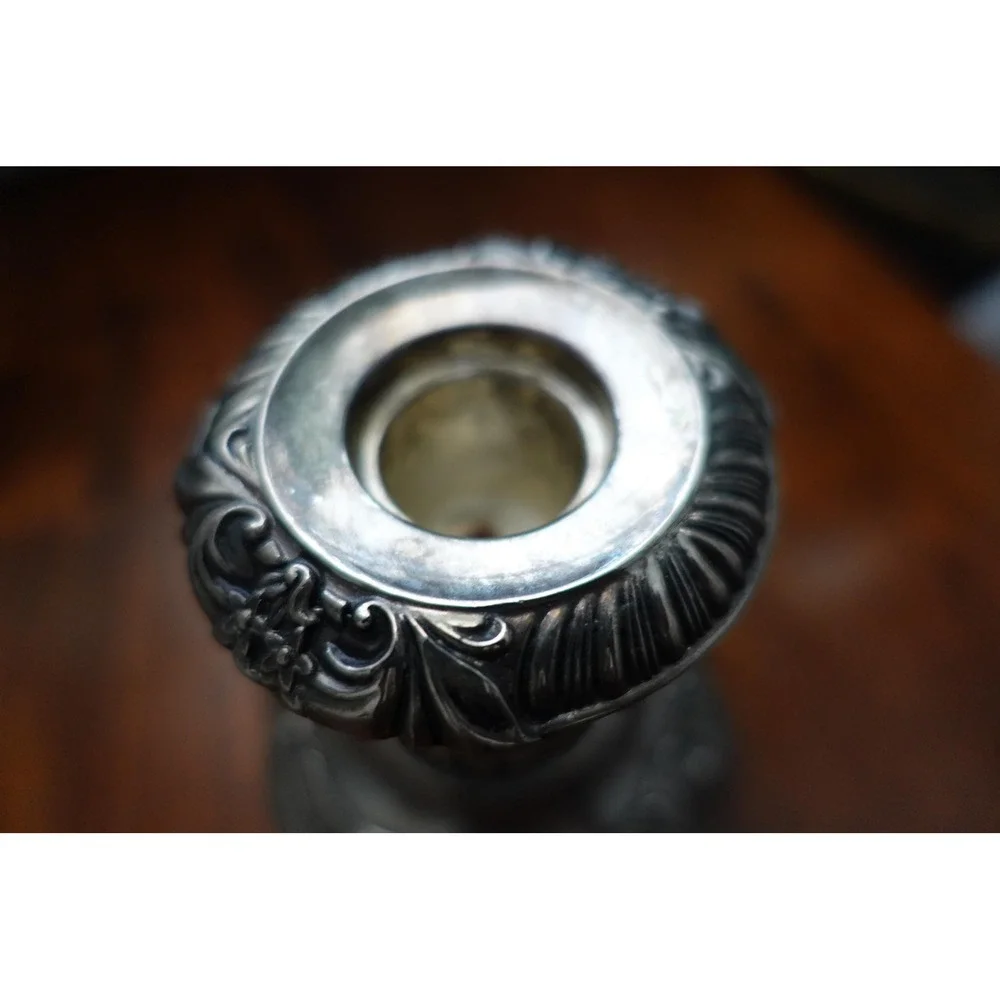 Godinger‎ Silver Candlestick Holder Ornate Floral Embossed Elegant Home Decor